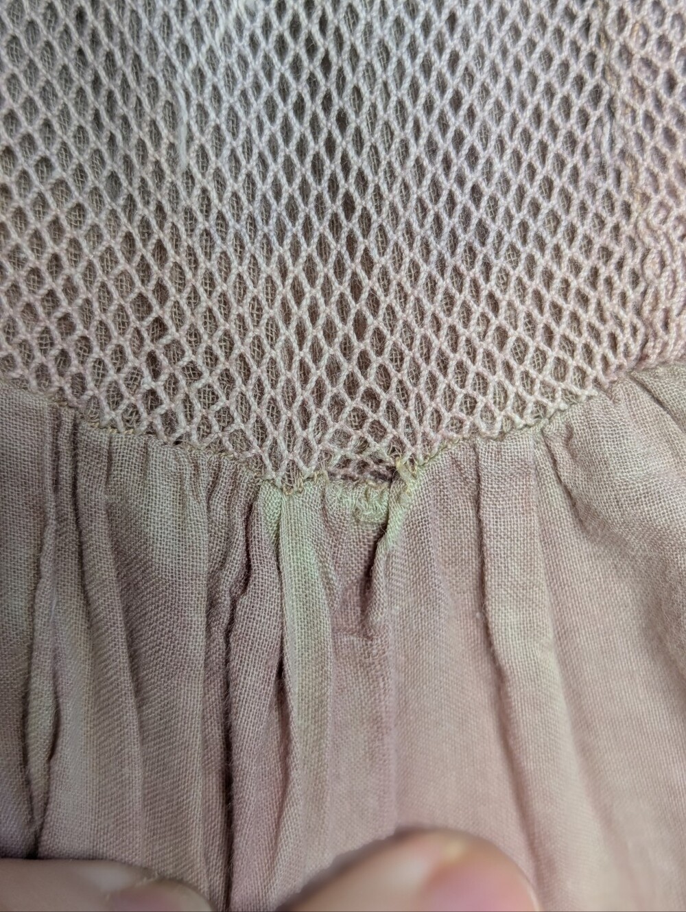 Vintage Styleworks Cream Pink Grey Tie Dye Boho Hippie Festival Prairie Skirt M - Picture 4 of 6